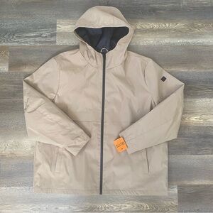 Dockers Hooded Raincoat Men’s XXL Brown NWT